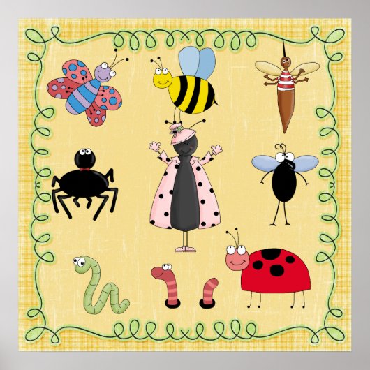 幼稚園 ポスター 虫 (正面)