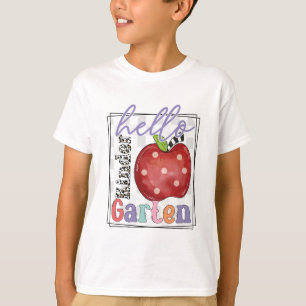 幼稚園、少年または少女こんにちは Tシャツ