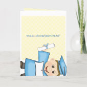 幼稚園/幼稚園の男の子の卒業カード カード (裏面)