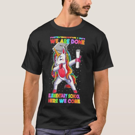 幼稚園Done Elementaryschool Wecome卒業生 Tシャツ (正面)