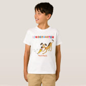 幼稚園Tシャツ 犬と鉛筆 Tシャツ (正面フル)