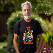 幼稚園Tレックスとモンスタートラックに爆笑 Tシャツ