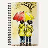 幼絵画年の愛に満10代のちている ノートブック (正面)