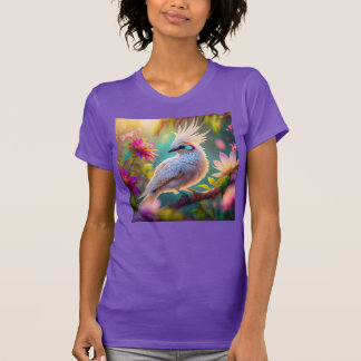 幼若鳥冠赤面羽ハトファンタジー鳥 Tシャツ