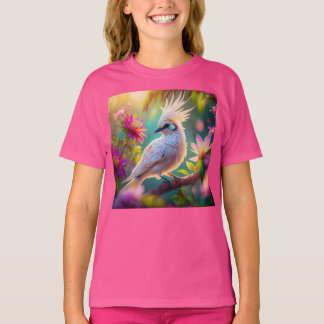 幼若鳥冠赤面羽ハトファンタジー鳥 Tシャツ