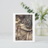 幼虫からのアドバイス ポストカード (スタンド正面)