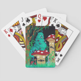 幼虫が付いているカード トランプ