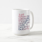 幼虫が考えたちょうどその時世界はovでした コーヒーマグカップ (正面右)