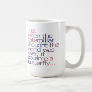 幼虫が考えたちょうどその時世界はovでした コーヒーマグカップ