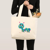 幼虫のクラシックなトートバック ラージトートバッグ (正面(商品))