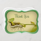"" -幼虫のクローズアップの自然の写真ありがとう。 サンキューカード (正面/裏面)