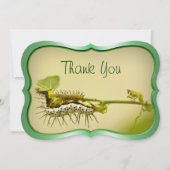 "" -幼虫のクローズアップの自然の写真ありがとう。 サンキューカード (正面)