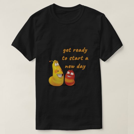 幼虫のチューバクラシックマンガTシャツ Tシャツ (デザイン正面)