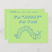 幼虫の学校はバレンタインデーをからかいます シーズンポストカード (正面/裏面)