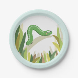 幼虫の虫の昆虫の紙皿の屋外のパーティー ペーパープレート