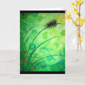 幼虫 カード (黄色い花)