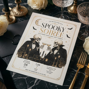 幽玄な夜会 高級ハロウィンコックテイルパーティー シーズンカード