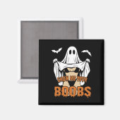 幽霊おばけレトロハロウィンお胸見せて マグネット (正面/裏面)