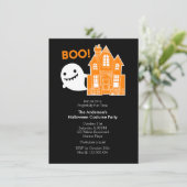 幽霊おもしろいないそう怖いハローウィンパーティ招待状 招待状 (スタンド正面)