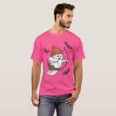 幽霊おもしろいアーチェリー不気味ハロウィンアーチャーボウフウ Tシャツ (正面フル)