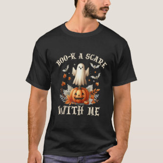 幽霊おもしろいブー私と怖がらせるハローウィンパーティ Tシャツ