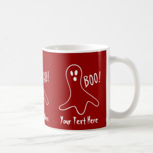 幽霊おもしろい叫ぶブーのハロウィーンスプーク コーヒーマグカップ