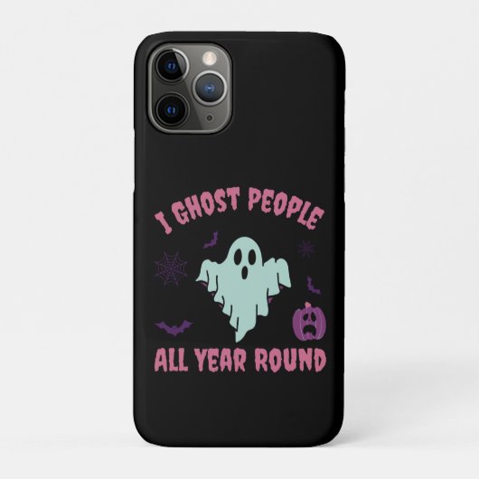 幽霊おもしろい引用文ハロウィーン Case-Mate iPhoneケース (裏)