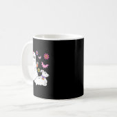 幽霊おもしろい歩くドッグ不気味幽霊コーヒーハロー コーヒーマグカップ (正面左)