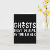 幽霊おもしろい狩り超常現象調査員幽霊たち カード (黄色い花)