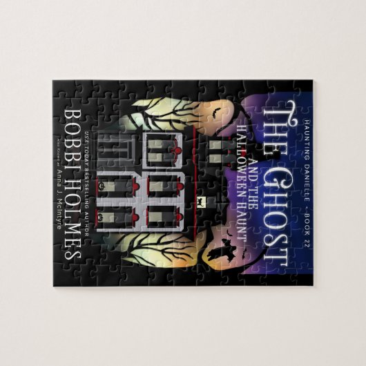 幽霊およびハロウィンの通い先の表紙Puzzl ジグソーパズル (横)