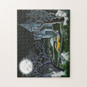 幽霊および墓地のパズルが付いている幽霊のよく出るな大邸宅 ジグソーパズル (縦)