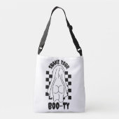 幽霊お尻デザイン- "Shake Your Boo-ty" クロスボディバッグ (裏面)