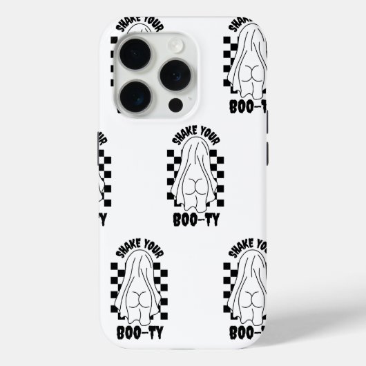 幽霊お尻デザイン- "Shake Your Boo-ty" Case-Mate iPhoneケース (裏面)