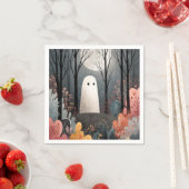 幽霊お洒落イラストレーションウォーターカラーハロウィーン スタンダードカクテルナプキン (インサイチュ)