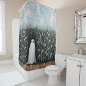 幽霊お洒落コーンフィールド油彩画 シャワーカーテン (インサイチュ)