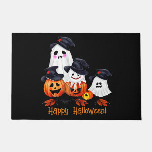 幽霊お洒落集団ハロウィンドアマット ドアマット