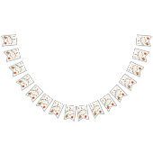 幽霊かわいいハローウィンパーティ バンティングフラッグ (全)