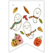 幽霊かわいいハローウィンパーティ バンティングフラッグ (第2の旗)