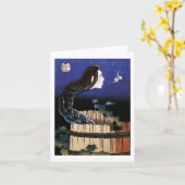 幽霊がウェル北斎ファインアートから現日本のれ カード (黄色い花)