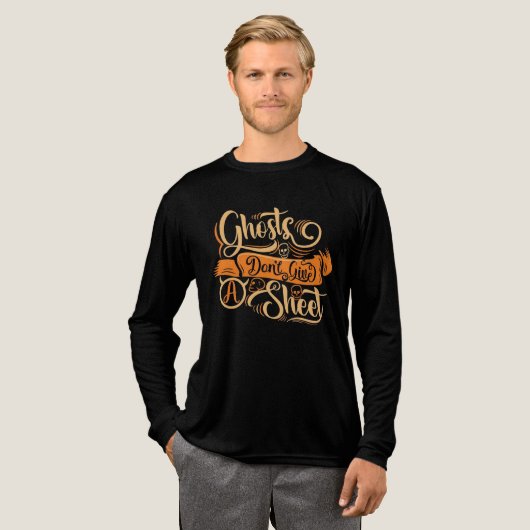 幽霊がシー与えトしない トライブレンドTシャツ (正面全体)