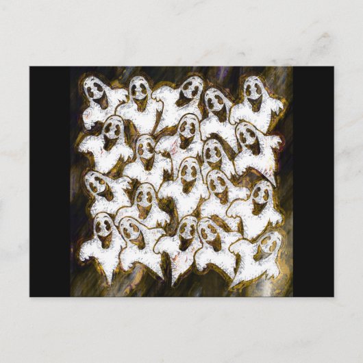 幽霊がブーって！ ポストカード (正面)