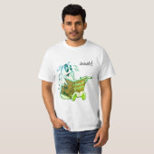 幽霊がホラー小説を読むTシャツ* Tシャツ (正面フル)
