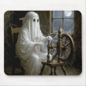 幽霊が回転するホイールのクモの巣 マウスパッド (正面)