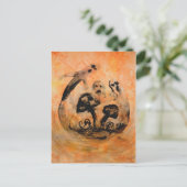 幽霊きのこ葉書 ポストカード (スタンド正面)