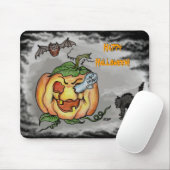 幽霊こうもりネコハッピーハローウィン! マウスパッド (マウス)
