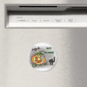 幽霊こうもりネコハッピーハローウィン! マグネット (インサイチュ (食洗機))