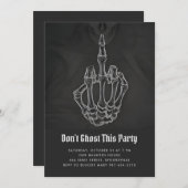 幽霊しないパーティーハロウィーン招待状 シーズンカード (正面/裏面)