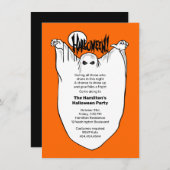 幽霊たちとグールハロウィーンの衣装パーティー 招待状 (正面/裏面)