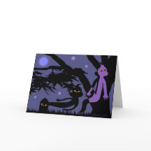 幽霊たちと墓石ハロウィンのグリーティングカード