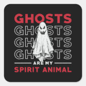 幽霊たちはマイスピリットアニマル幽霊狩りハンター スクエアシール (正面)